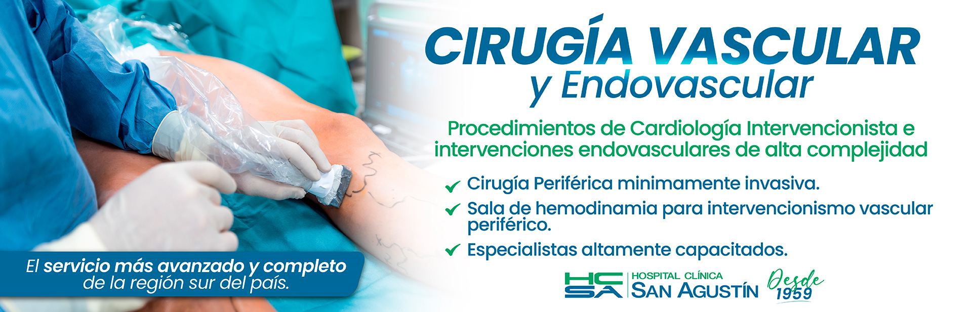 Cirugía Vascular y Endovascular | Hospital Clínica San Agustín
