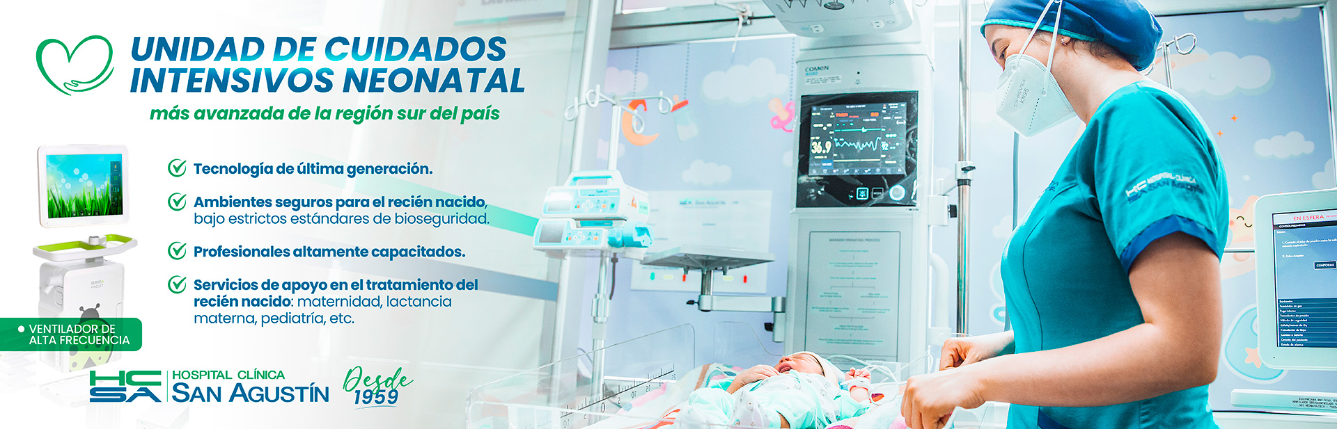 Unidad de Cuidados Intensivos Neonatal | Hospital Clínica San Agustín