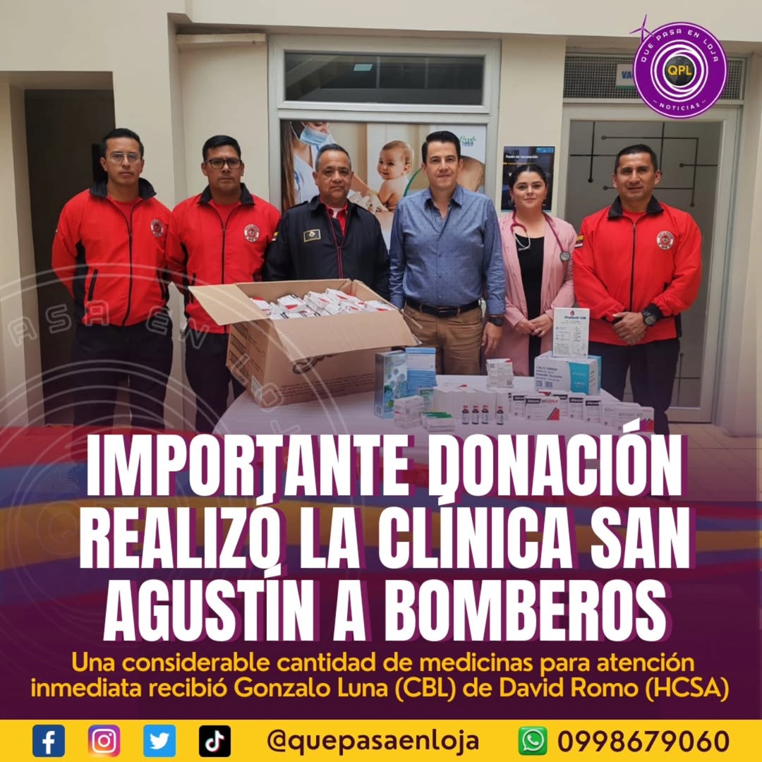 importante donacion realizo la clinico san agustin a bomberos